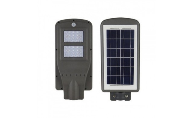 Lampa stradala COB 30 W cu telecomanda si panou solar LED