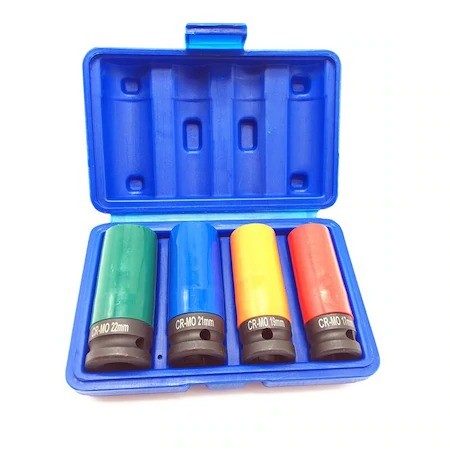Set 4 tubulare cu protectie pentru jante aliaj 