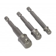 Set biti adaptoare hexagonal 1/4 la patrat 1/4, 3/8, 1/2