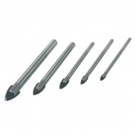 Set 5 burghie pentru sticla, 6-12 mm 