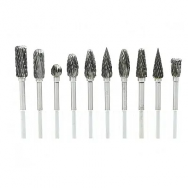 Set 10 Freze de Carbura MICI 3 MM pentru Metal